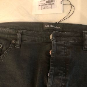 Balenciaga Men's Black Denim Jean